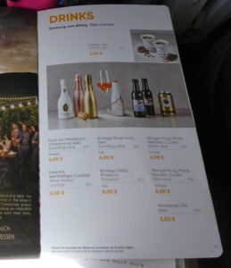 Angebot an Bord