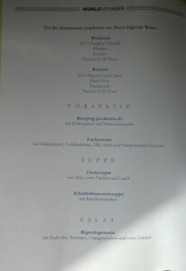 Abendessen Tag 2