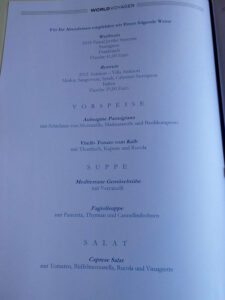 Abendessen Tag 4