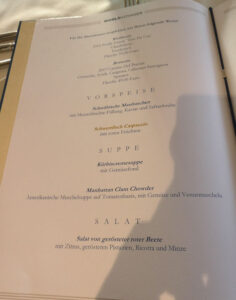 Gala Abendessen