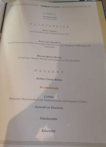 Gala Abendessen
