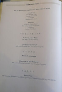 Abendessen Tag 7