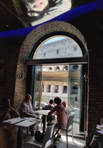 Mittagessen mit Ausblick