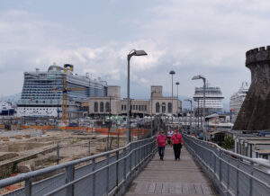 Blick zum Hafen