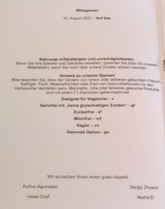 Mittagessen Tag 2