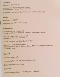 Mittagessen Tag 2