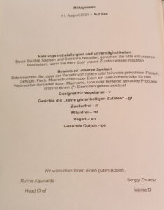 Mittagessen Tag 3