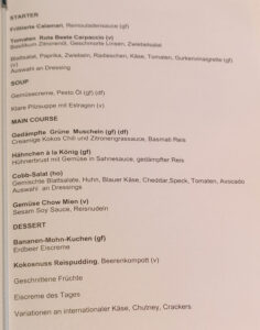 Mittagessen Tag 3