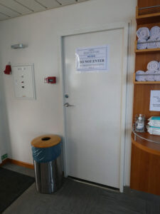 Zugang zur Sauna