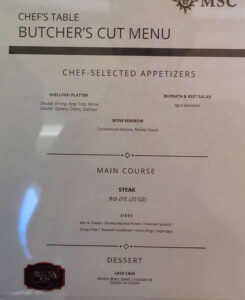 Butcher´s Cut Chef´s Table