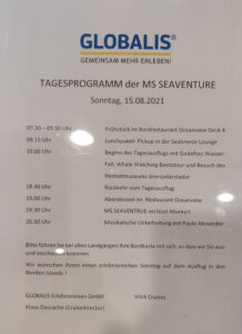 Tagesprogramm