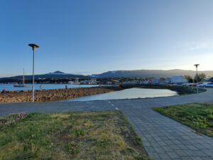 am Hafen von Akureyri