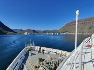 Ankunft in Ísafjörður