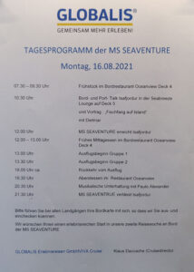 Tagesprogramm