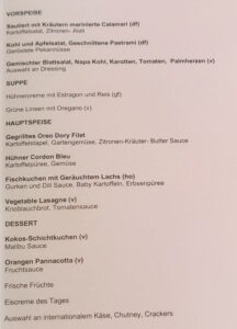 Mittagessen Tag 8