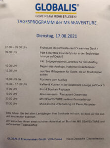 Tagesprogramm