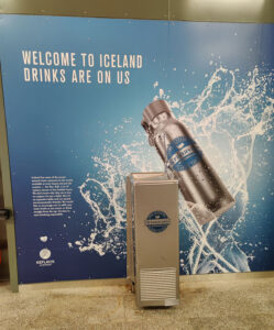 Wasserstation am Flughafen Keflavik