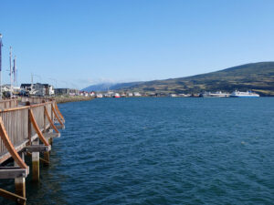 Blick zum Hafen