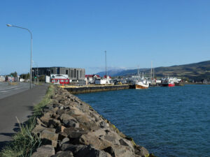 Blick zum Hafen
