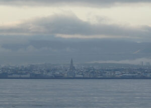 Anfahrt auf Reykjavik
