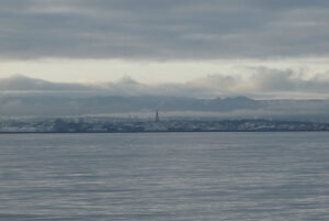Anfahrt auf Reykjavik