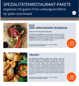 Restaurantpakete