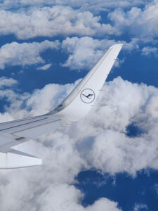in the air
