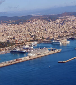 Anflug auf Barcelona