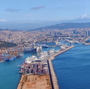 Anflug auf Barcelona
