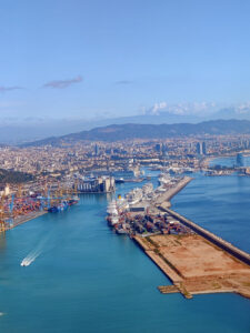 Anflug auf Barcelona