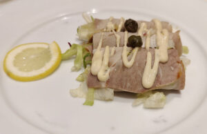 Schweinelende mit Thunfischsauce