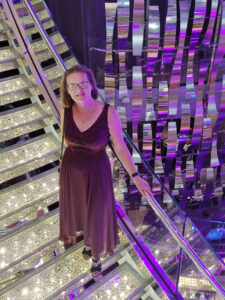 auf der Swarovski-Treppe