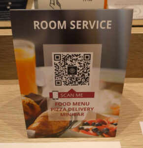 Room Service Menü