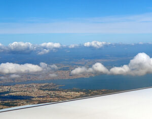 Anflug auf Lissabon