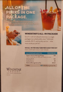 Windstar´s All-in Package