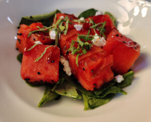 Watermelon, Spinach & Greek Feta Salad