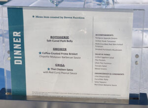 Abendessen im Star Grill