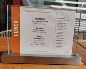 Lunch Menu