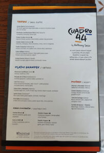 Speisekarte Cuadro 44