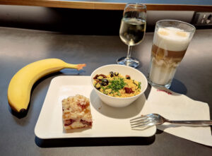Essen in der Lounge
