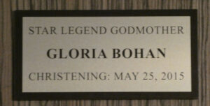 Taufpatin Gloria Bohan
