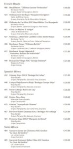 Weinkarte