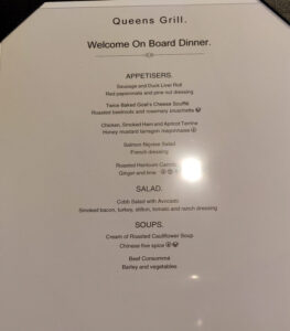 Welcome On Board Dinner