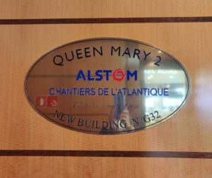 Bauschild der Werft