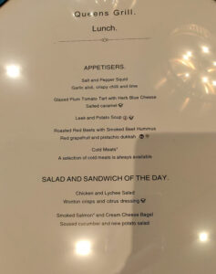Mittagessen Queens Grill