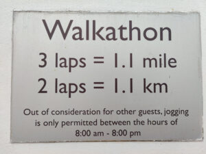 Walkathon auf Deck 7