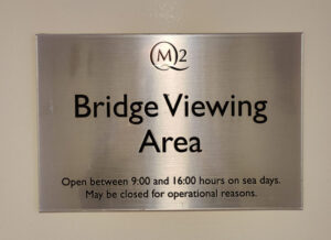 Bridge Viewing Area auf Deck 12