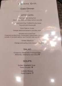 Gala Abendessen Queens Grill