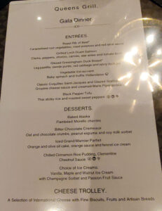 Gala Abendessen Queens Grill