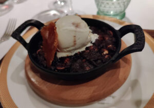Triple Chocolate Skillet Cookie